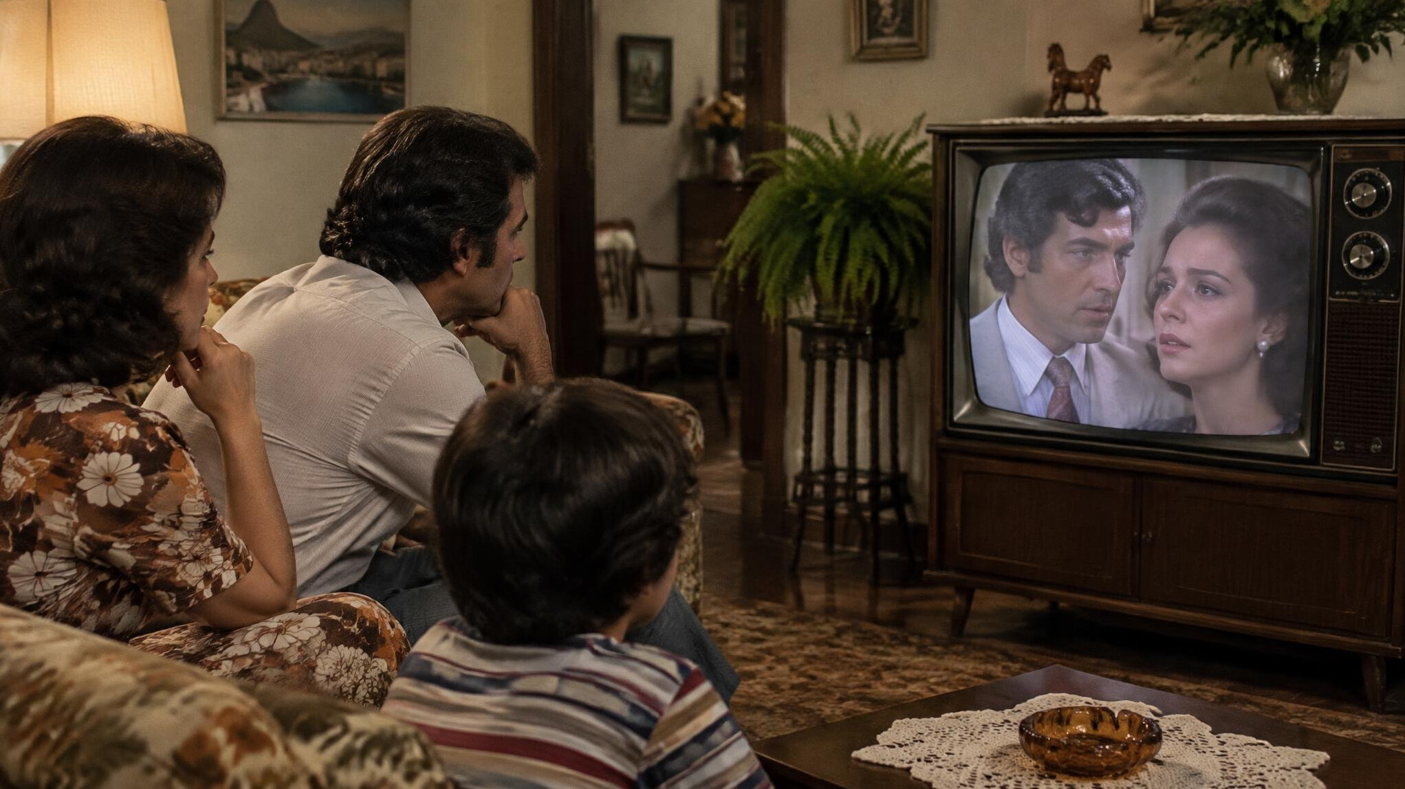 vintage brazilian tv scene