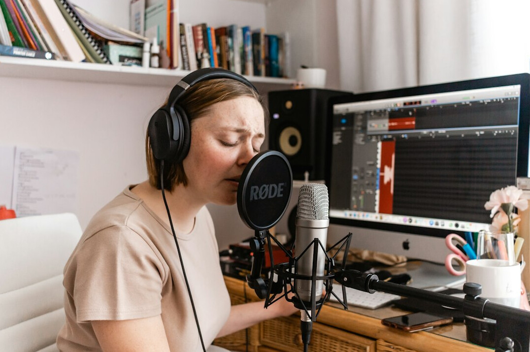 woman hosting talk show