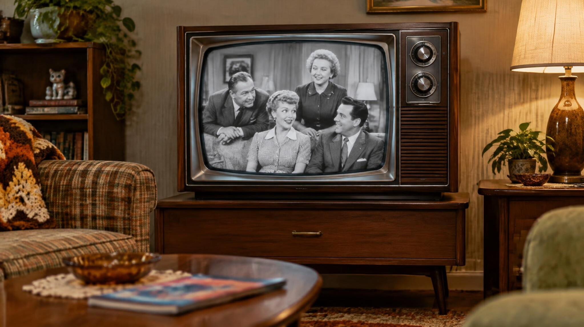 vintage television set