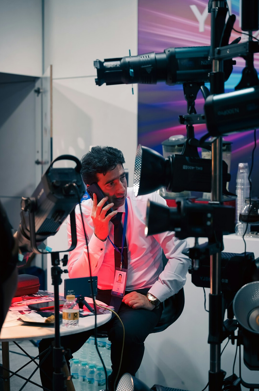 news anchor in studio